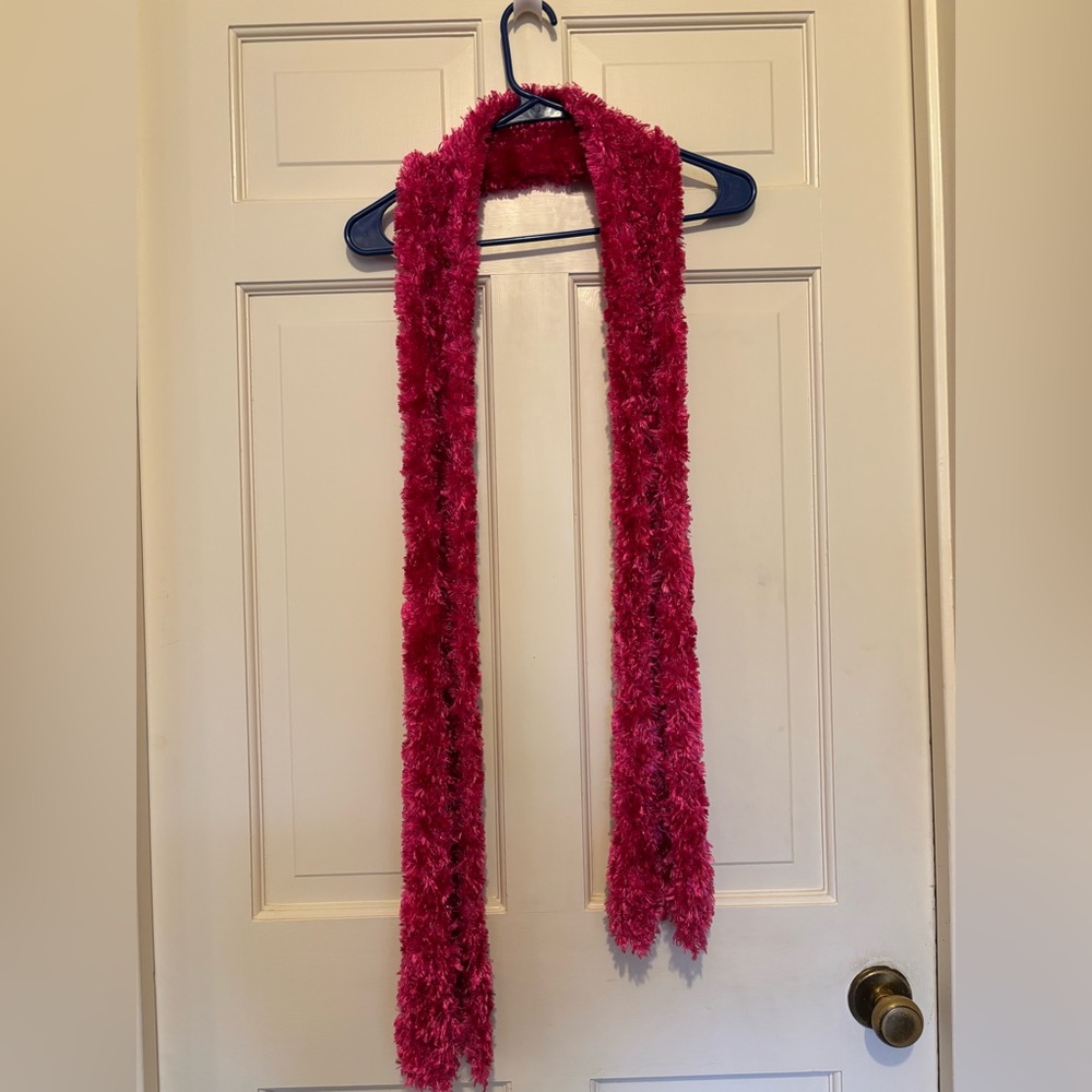 Cejon Fuzzy Pink Scarf sparkly soft travel party girly winter evening dance sexy